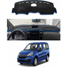 E-BİZ Citroen - Berlingo (2008-2018) Uyumlu Torpido Koruma Kılıfı - Mavi Şeritli
