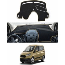 E-BİZ Ford - Courier Ekransiz (2014-2020) Uyumlu Torpido Koruma Kılıfı - Taba Şeritli