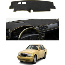 E-BİZ Mercedes-Benz - S-Serisi W140 (1991-1998) Uyumlu Torpido Koruma Kılıfı - Taba Şeritli
