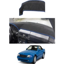 E-BİZ Mercedes-Benz - Sl R129 (1989-2001) Uyumlu Torpido Koruma Kılıfı - Mavi Şeritli