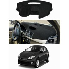 E-BİZ Renault - Megane 3 (2008-2016) Uyumlu Torpido Koruma Kılıfı - Siyah Şeritli
