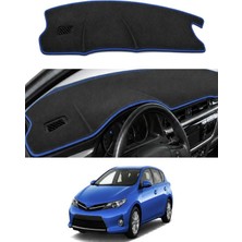 E-BİZ Toyota - Auris (2012-2018) Uyumlu Torpido Koruma Kılıfı - Mavi Şeritli