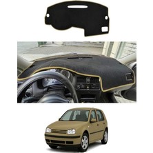 E-BİZ Volkswagen - Golf 4 (1997-2006) Uyumlu Torpido Koruma Kılıfı - Taba Şeritli