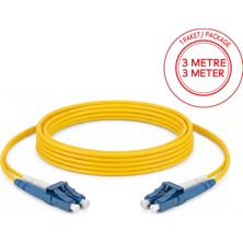 Alfafonet Lc/upc-Lc/upc Singlemode Dupleks 3 Metre Fiber Patch Cord