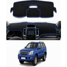 E-BİZ Toyota - Land Cruiser Prado (2002-2009) Uyumlu Torpido Koruma Kılıfı - Mavi Şeritli