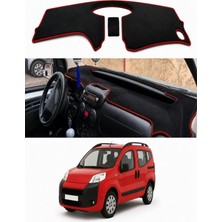 E-BİZ Citroen - Nemo (2007-2018) Uyumlu Torpido Koruma Kılıfı - Kırmızı Şeritli