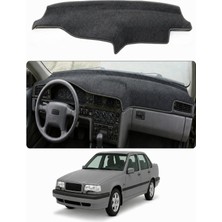 E-BİZ Volvo - 850 (1991-1997) Uyumlu Torpido Koruma Kılıfı - Gri Şeritli