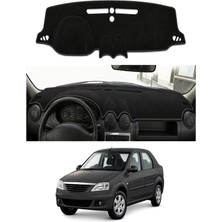 E-BİZ Dacia - Logan 1 (2004-2013) Uyumlu Torpido Koruma Kılıfı - Siyah Şeritli