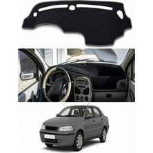 E-BİZ Fiat - Albea (2002-2012) Uyumlu Torpido Koruma Kılıfı - Gri Şeritli