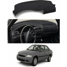 E-BİZ Ford - Escort (1991-2003) Uyumlu Torpido Koruma Kılıfı - Gri Şeritli