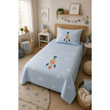 Evdek Bebek ve Çocuk Odası Rocket Dream – Roket Tek Kişilik Pike Takımı 160X230 cm 6etd9