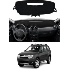 E-BİZ Dacia - Duster (2009-2013) Uyumlu Torpido Koruma Kılıfı - Siyah Şeritli