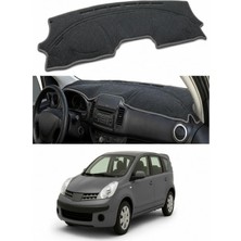 E-BİZ Nissan - Note E11 (2005-2013) Uyumlu Torpido Koruma Kılıfı - Gri Şeritli