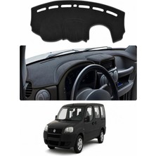 E-BİZ Fiat - Doblo Airbagsiz (2000-2010) Uyumlu Torpido Koruma Kılıfı - Siyah Şeritli