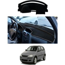 E-BİZ Opel - Corsa C (2000-2006) Uyumlu Torpido Koruma Kılıfı - Gri Şeritli