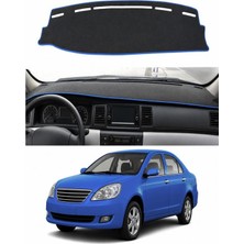 E-BİZ Geely - Fc (2006-2014) Uyumlu Torpido Koruma Kılıfı - Mavi Şeritli