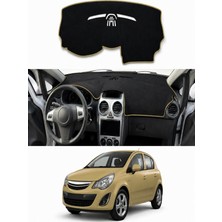 E-BİZ Opel - Corsa D (2006-2014) Uyumlu Torpido Koruma Kılıfı - Taba Şeritli