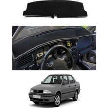 E-BİZ Volkswagen - Vento (1992-1998) Uyumlu Torpido Koruma Kılıfı - Gri Şeritli