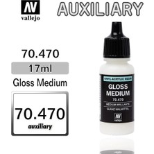 Vallejo 70470 18 Ml. Gloss Medium (Parlaklaştırıcı), Model Boyası