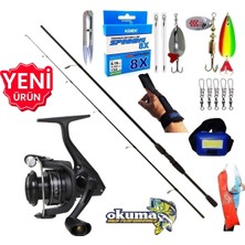 Okuma Revenger RV-3000A 240CM 20-40GR Double Black Turna Spin Olta Takımı Seti