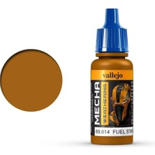Vallejo 69814 18 Ml. Fuel Stains (Gloss), Mecha Color Serisi Model Boyası
