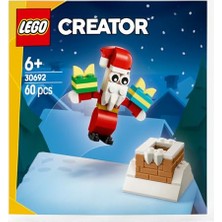 Die Grup LEGO Creator Noel Baba ile Baca Eğlencesi 30692 – 6 Yaş ve Üzeri Erkek ve Kız Çocuklar Için Hayal Gücünü Geliştiren Oyuncak Yapım Seti, Yeni Yıl Temalı Doğum Günü Hediye Fikri (60 Parça)