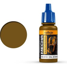 Vallejo 69813 18 Ml. Oil Stains (Gloss), Mecha Color Serisi Model Boyası