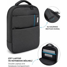Başkent Çanta Laptop Sırt Çantası Çift Bölmeli Su Geçirmez 15"6 & 13.3" Notebook Bölmeli Terletmez Sırt Destekli 8683255014163