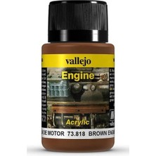 Vallejo 73818 40 Ml. Kahverengi Motor Kurumu, Motor Yüzeyi Efekti Boyası