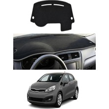 E-BİZ Kia - Rio (2012-2018) Uyumlu Torpido Koruma Kılıfı - Gri Şeritli