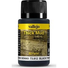 Vallejo 73812 40 Ml. Siyah, Kalın Çamur Efekti Boyası