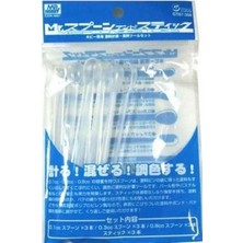 Mr. Hobby Mr.hobby Gt-67 3x0.1cc. 3x0.3cc. 3x0.8cc Plastik Boya Karıştırma Kaşıkları ve 3x Karıştırma Çubuğu