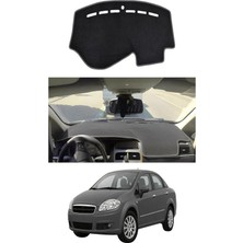 E-BİZ Fiat - Linea (2006-2018) Uyumlu Torpido Koruma Kılıfı - Gri Şeritli