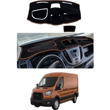 E-BİZ Ford - Transit (2015-2022) Uyumlu Torpido Koruma Kılıfı - Kahverengi Şeritli