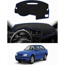 E-BİZ Volkswagen - Bora (1998-2005) Uyumlu Torpido Koruma Kılıfı - Mavi Şeritli