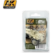Ak Interactive Ak 068 3X35 Ml. Afrika Korps Weathering, Enamel Model Boyası Seti