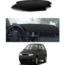 E-BİZ Skoda - Fabia (1999-2007) Uyumlu Torpido Koruma Kılıfı - Siyah Şeritli