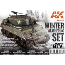 Ak Interactive Ak 4270 4 Lü Kış Efekti, Model Boyası Seti