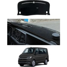 E-BİZ Volkswagen - Transporter T7 (2021+) Uyumlu Torpido Koruma Kılıfı - Siyah Şeritli