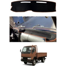 E-BİZ Mitsubishi - Canter FE639 (1995-2005) Uyumlu Torpido Koruma Kılıfı - Kahverengi Şeritli