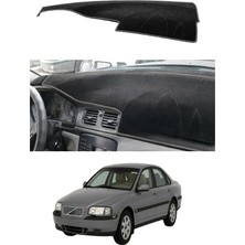 E-BİZ Volvo - S80 I (1998-2006) Uyumlu Torpido Koruma Kılıfı - Gri Şeritli