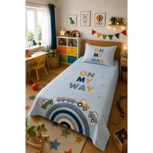 Evdek Bebek ve Çocuk Odası Road Trip – Araba Tek Kişilik Pike Takımı 160X230 cm 6ETD20