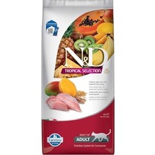 Die Grup Nd N&d Tropical Selection Tavuklu ve Tropikal Meyveli Yetişkin Kedi Maması 10 kg
