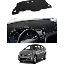 E-BİZ Hyundai - Elantra (2011-2017) Uyumlu Torpido Koruma Kılıfı - Gri Şeritli
