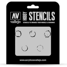 Vallejo ST-AFV002 1/35 Yağ Varili Şemaları Esnek Boya Şablonu