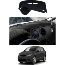 E-BİZ Seat - Ibiza (2008-2017) Uyumlu Torpido Koruma Kılıfı - Siyah Şeritli