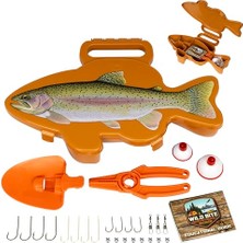 Die Grup Outdoors Wild Bite Olta Takımı Seti | Yeşil/bass - Yeni Başlayanlar Için Olta Kutusu, Levrek/panfish/alabalık, Kürek ve Pense Yakalamak Için 25 Parça Çok Amaçlı Takım Çeşitleri