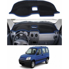 E-BİZ Citroen - Berlingo (1996-2008) Uyumlu Torpido Koruma Kılıfı - Mavi Şeritli