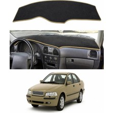 E-BİZ Volvo - S40 I (1995-2004) Uyumlu Torpido Koruma Kılıfı - Taba Şeritli