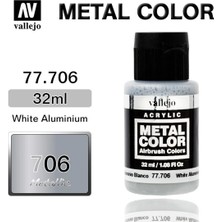 Vallejo 77706 32 Ml. White Aluminium, Metal Color Serisi Model Boyası
